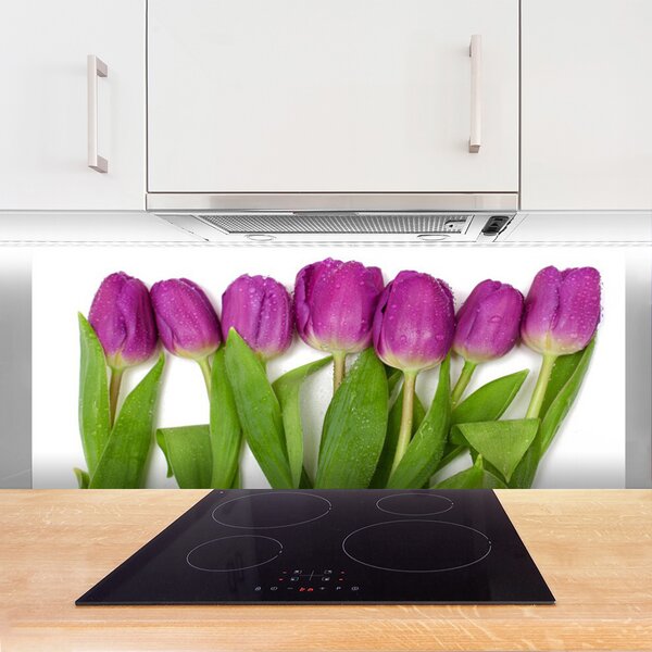 Nástenný panel  Tulipány kvety rastlina 125x50 cm