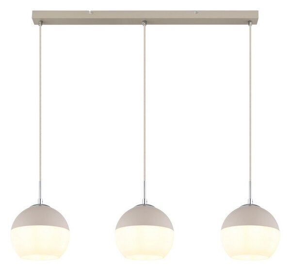 Závesné svietidlo 3x E27 piesková, opálová IP20 GLOBO lighting RAGUSA 15999-3H