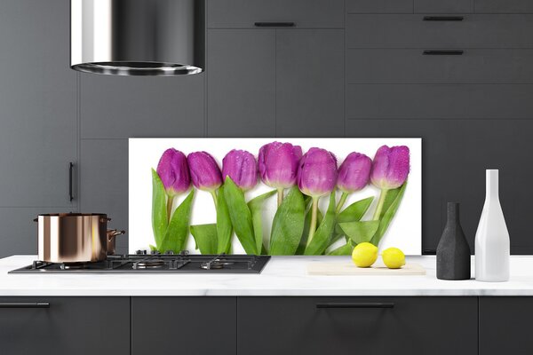 Nástenný panel  Tulipány kvety rastlina 125x50 cm