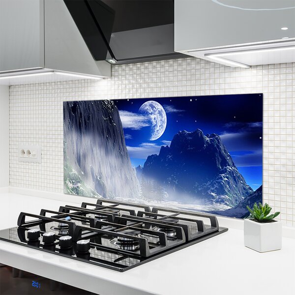 Nástenný panel  Hory noc príroda 120x60 cm