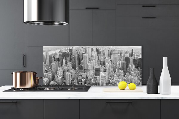 Nástenný panel  Mesto domy 125x50 cm