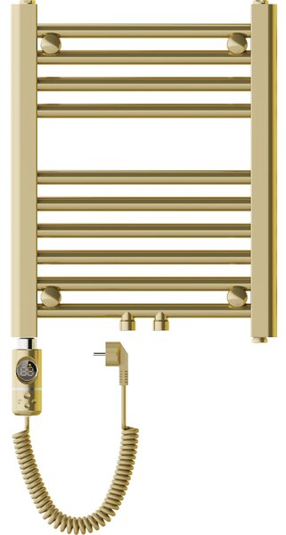 Mexen Mars, elektrické vykurovacie teleso 500 x 400 mm, 300 W, zlatá lesklá, W110-0500-400-2300-50
