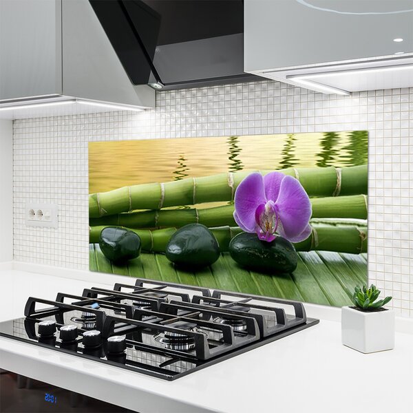 Nástenný panel  Kvet kamene bambus príroda 120x60 cm