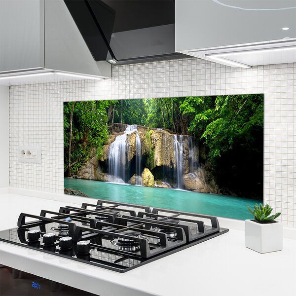 Nástenný panel  Vodopád strom príroda 120x60 cm