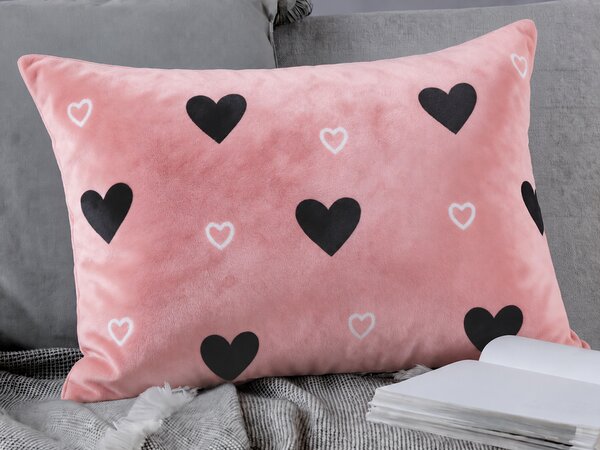 XPOSE® Mikroplyšová obliečka na vankúš LOVE 40x60 cm