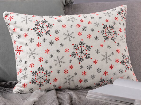 XPOSE® Mikroplyšová obliečka na vankúš SNOWFALL 40x60 cm