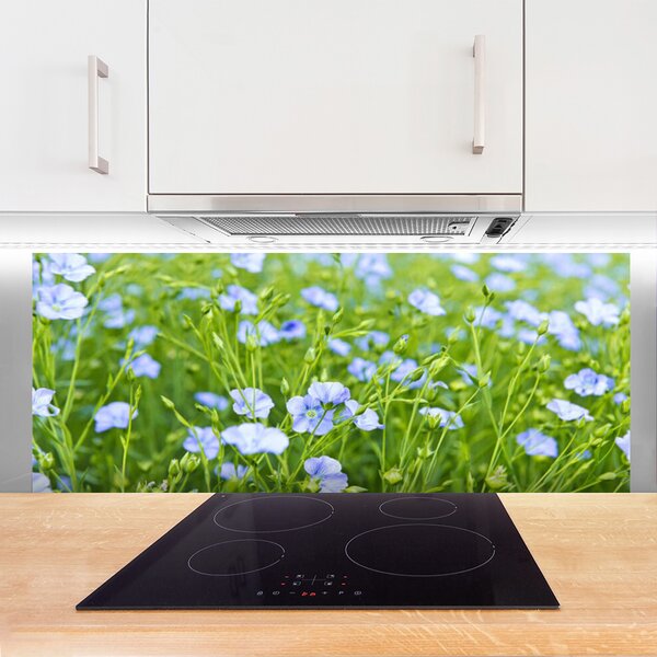Nástenný panel  Kvety tráva rastlina príroda 125x50 cm