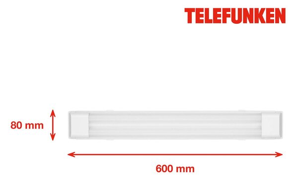 Stropné LED svetlo Maat, dĺžka 60 cm, biela, 840