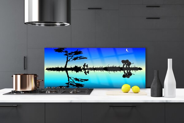 Nástenný panel  Abstrakcia umenie 125x50 cm