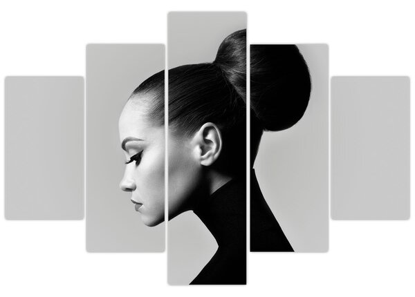 Obraz - Profil krásnej ženy (150x105 cm)