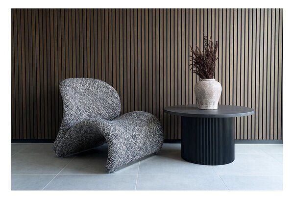 Tmavohnedý okrúhly konferenčný stolík v dekore topoľa ø 80 cm Boavista – House Nordic