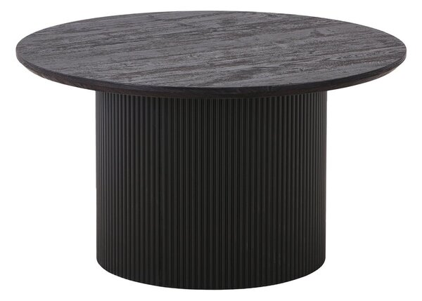 Tmavohnedý okrúhly konferenčný stolík v dekore topoľa ø 80 cm Boavista – House Nordic