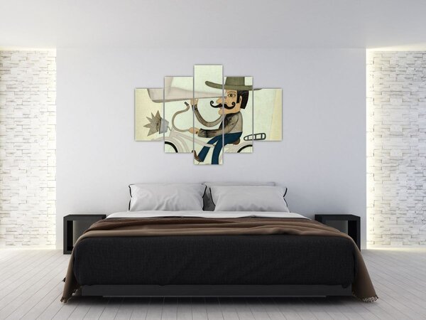 Astronóm na bicykli (150x105 cm)