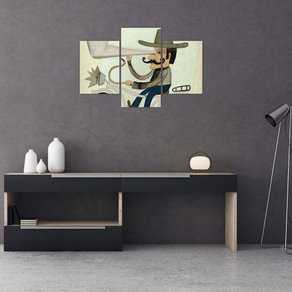 Astronóm na bicykli (90x60 cm)