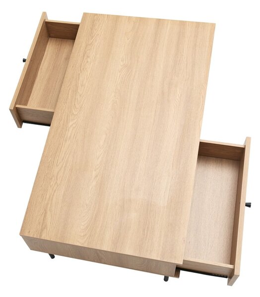 Konferenčný stolík v prírodnej farbe 60x110 cm Pensacola – Unique Furniture