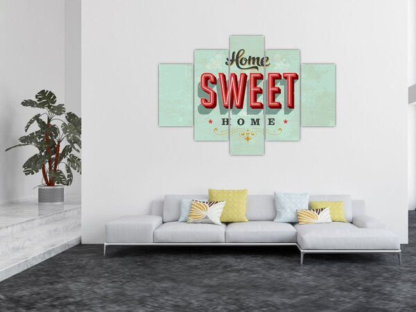 Obraz - Home sweet home (150x105 cm)