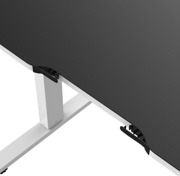 Polohovateľný hráčsky stôl ROB, 1400 x 720 x 600 mm, biely