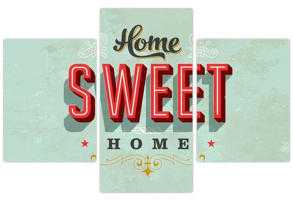 Obraz - Home sweet home (90x60 cm)