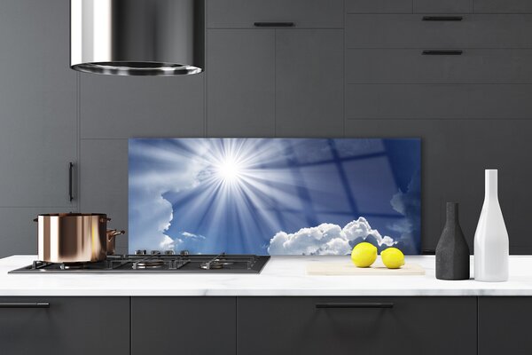 Nástenný panel  Slnko krajina 125x50 cm