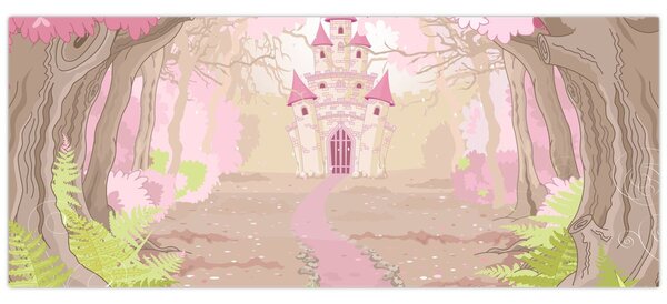 Obraz - Cesta do ružového kráľovstva (120x50 cm)