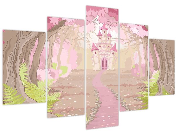 Obraz - Cesta do ružového kráľovstva (150x105 cm)