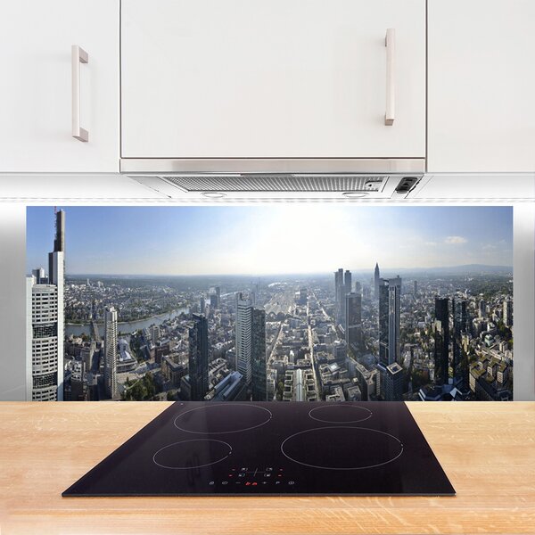 Nástenný panel  Mesto domy 125x50 cm