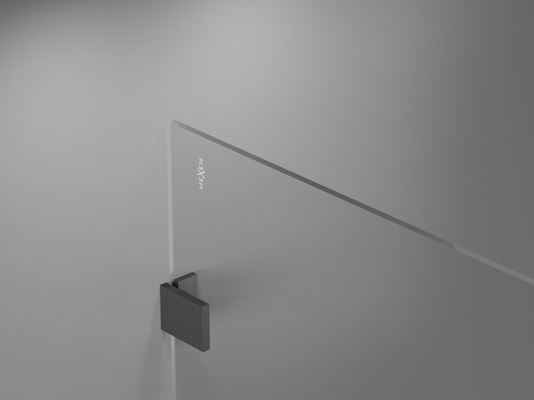 Mexen Lunar sprchová stena ľavá 70 x 200 cm, 8mm číre sklo, brúsený grafit, 830-070-000-66-00-L