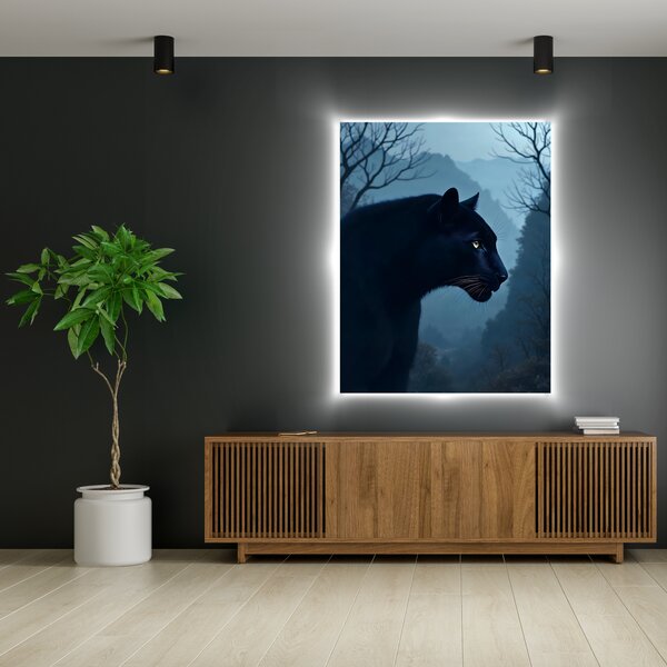 Žiariaci obraz - Black Panther