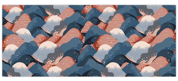 Obraz - Vlny a kopce (120x50 cm)