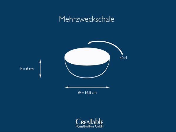 SADA MÍS kamenina keramika 16,5 cm Creatable - Misky & misy, Online Only