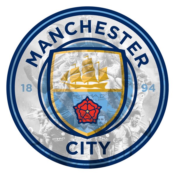 Svietiaci obraz Logo Manchester City - Legendy