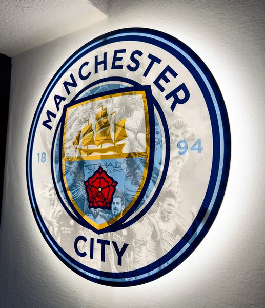 Svietiaci obraz Logo Manchester City - Legendy