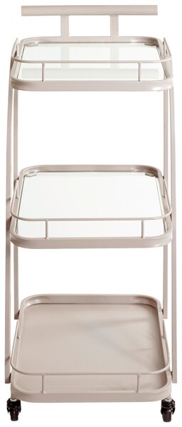 SERVÍROVACÍ VOZÍK, svetlosivá, 35/45/79 cm - Barový nábytok, Online Only