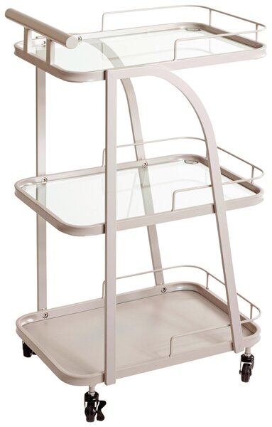 SERVÍROVACÍ VOZÍK, svetlosivá, 35/45/79 cm - Barový nábytok, Online Only