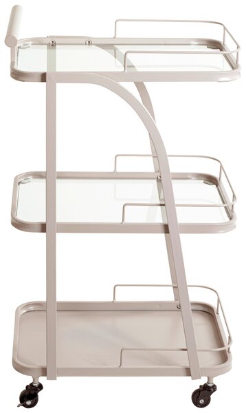 SERVÍROVACÍ VOZÍK, svetlosivá, 35/45/79 cm - Barový nábytok, Online Only