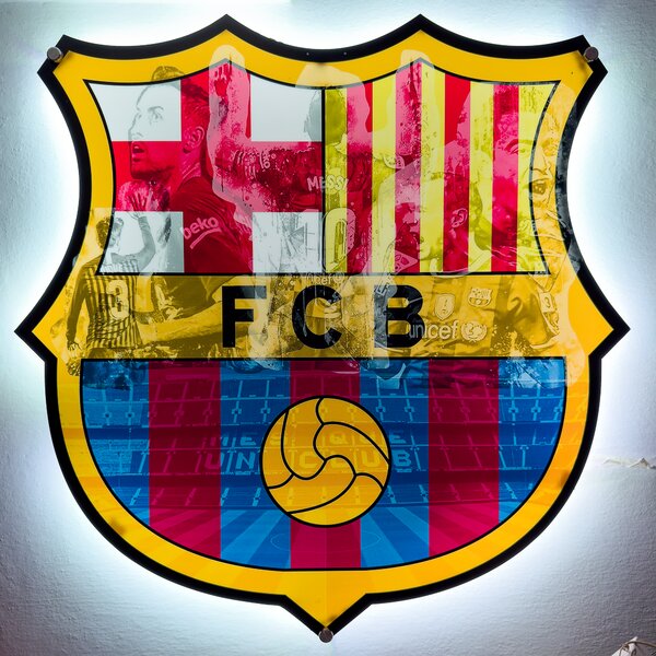 Svietiaci obraz Logo FC Barcelona - Legendy