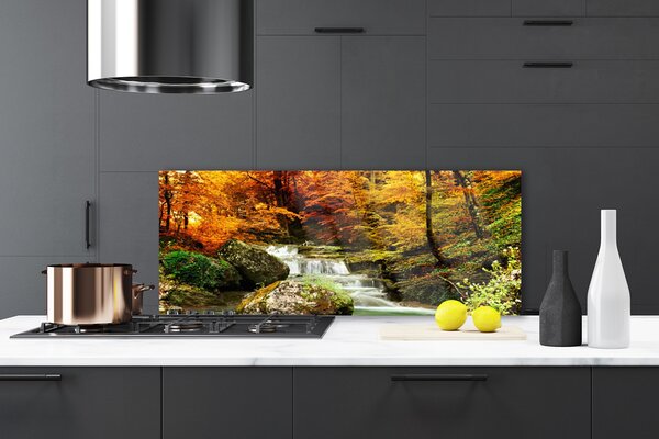 Nástenný panel  Vodopád les príroda 125x50 cm