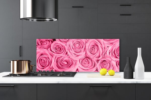 Nástenný panel  Ruže kvety rastlina 125x50 cm