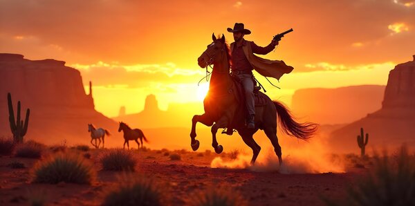 Svietiaci obraz - Cowboy