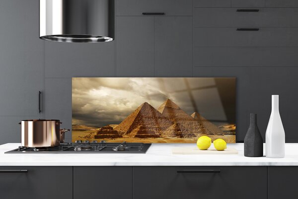 Nástenný panel  Pyramídy architektúra 125x50 cm