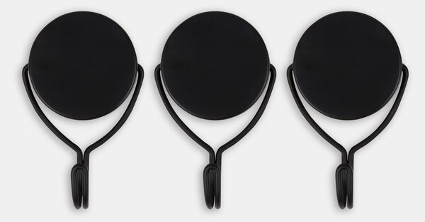 Sinsay - Magnetické nástenné háčiky 3 pack - čierna