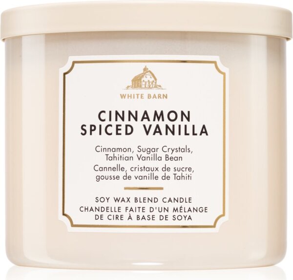 Bath & Body Works Cinnamon Spiced Vanilla vonná sviečka 411 g