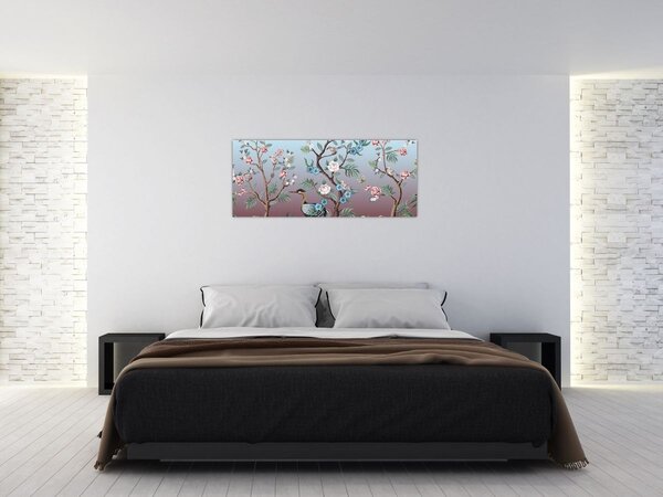 Obraz - Vtáčí park (120x50 cm)
