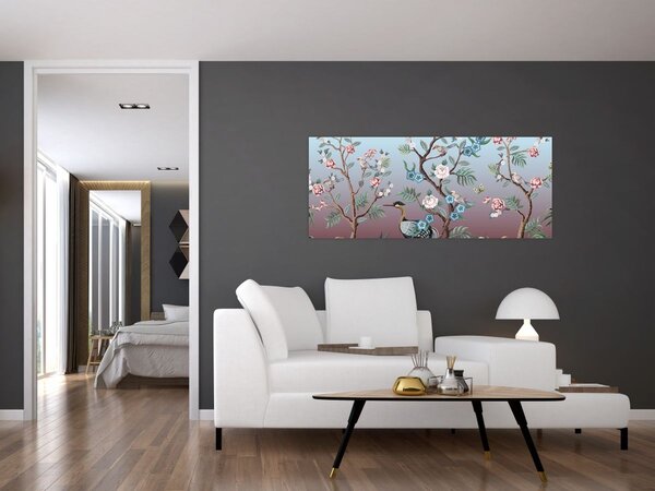 Obraz - Vtáčí park (120x50 cm)