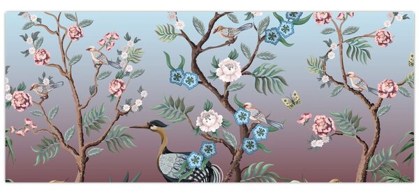 Obraz - Vtáčí park (120x50 cm)