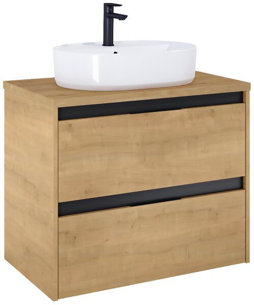 Roca Alpine skrinka s pracovnou doskou 46x79x56.5 cm závesné pod umývadlo dub A852041464