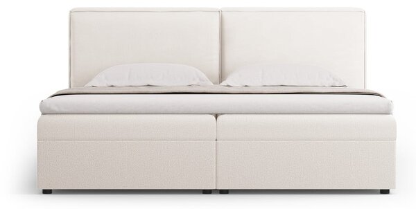 Krémová boxspring posteľ s úložným priestorom 140x200 cm Arendal – Cosmopolitan Design