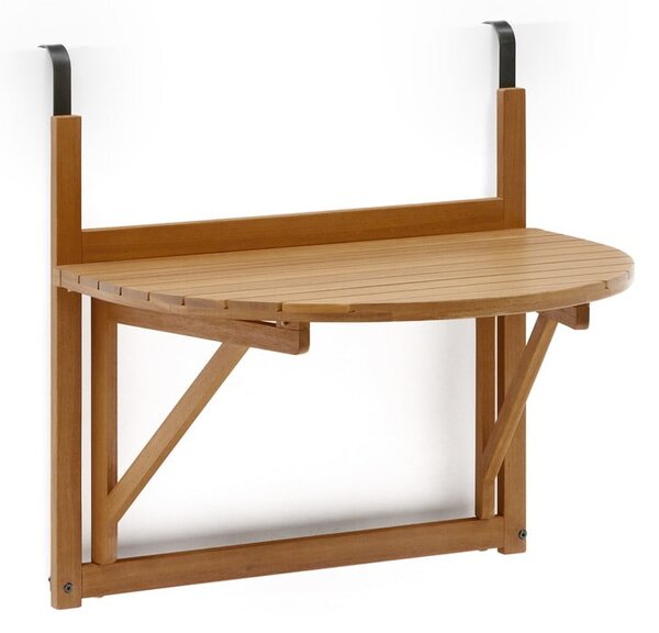 Závesný balkónový stolík z masívu akácie 50x70 cm Amarilis – Kave Home