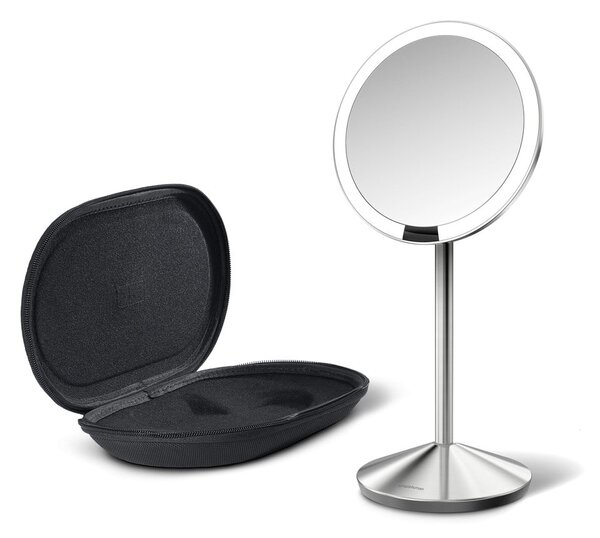 Kozmetické zrkadlo s osvetlením/zväčšovacie (10x) ø 12 cm Travel – simplehuman