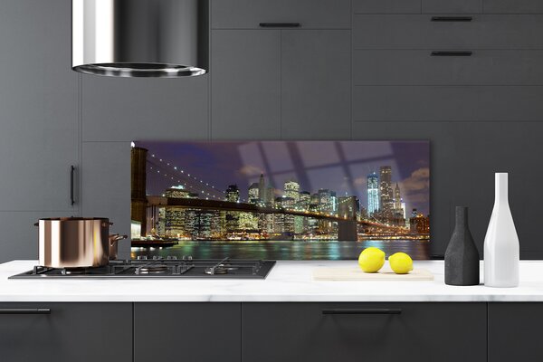 Nástenný panel  Mesto most architektúra 125x50 cm